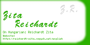 zita reichardt business card